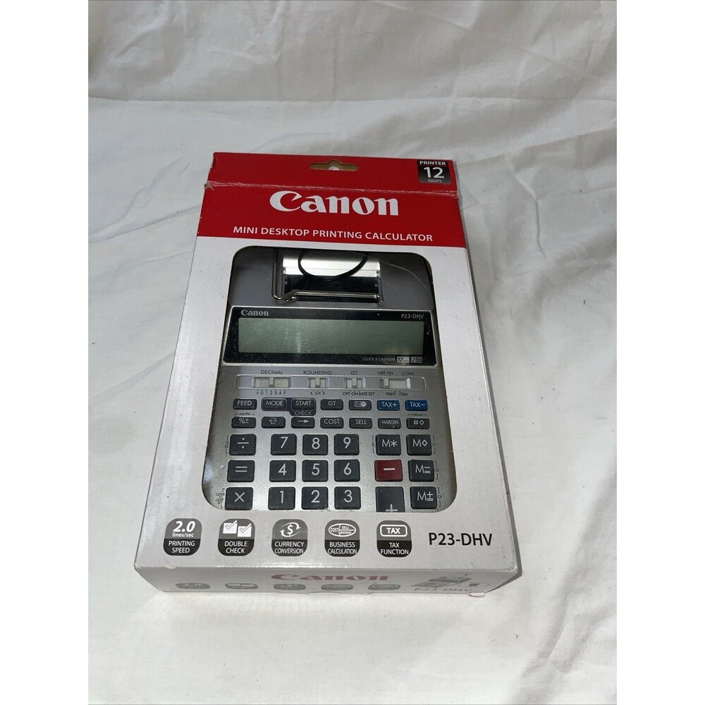 Canon P23-DHV Printing Calculator with Adapter